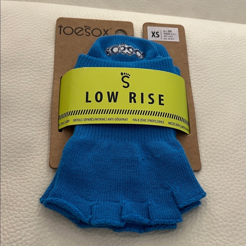 ToeSox Kids Vibrant Blue Toe Socks